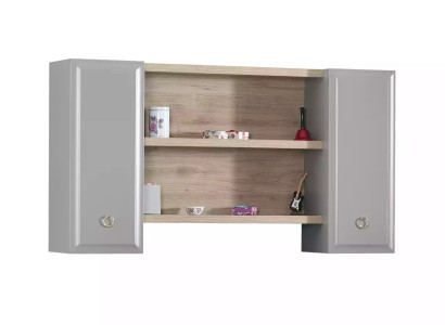 Wall cupboard wall cabinet Childrens room Bookshelf Wood Gray Design